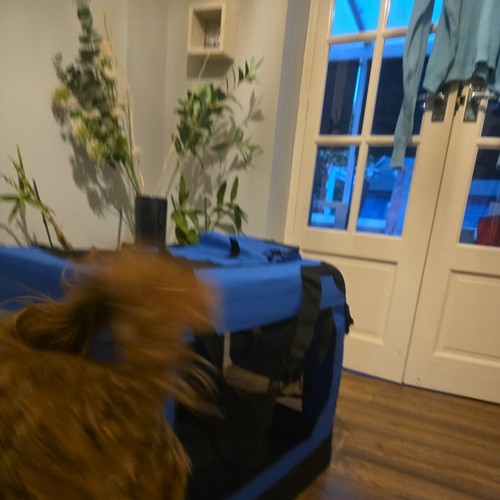 Hugglepets fabric dog crate - fabric,