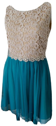 Deb beige blue sparkle - beige, &