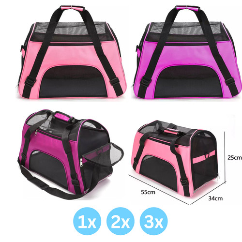 Cat carrier bag - soft, fabric