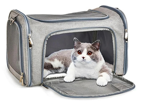 Fabric dog puppy carrier - fabric,